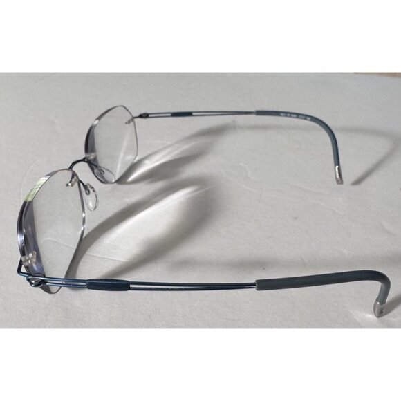 Silhouette Titan 5040 Rimless Titanium Eyeglass FRAMES ONLY Blue 5521 70 17 140 - Picture 2 of 13